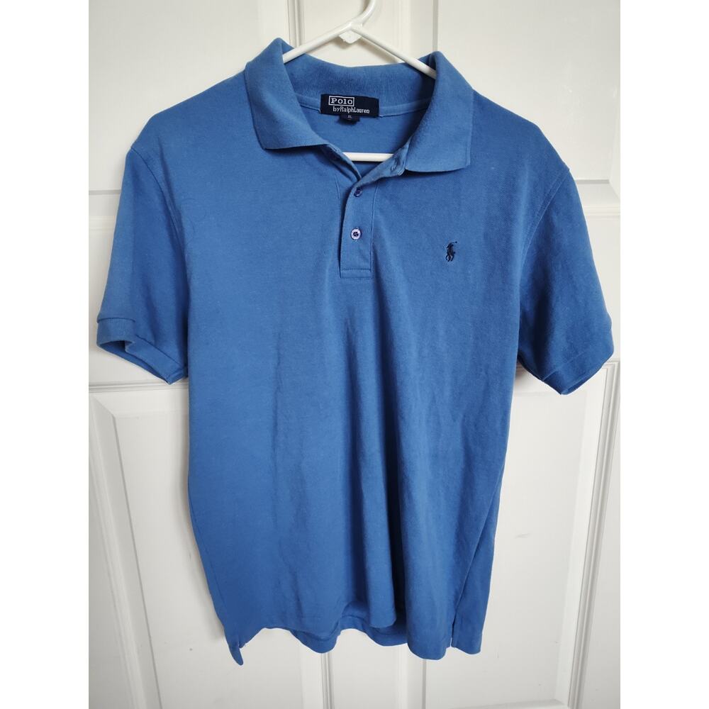 Ralph Lauren Men's Blue Short Sleeve Polo Shirt XL